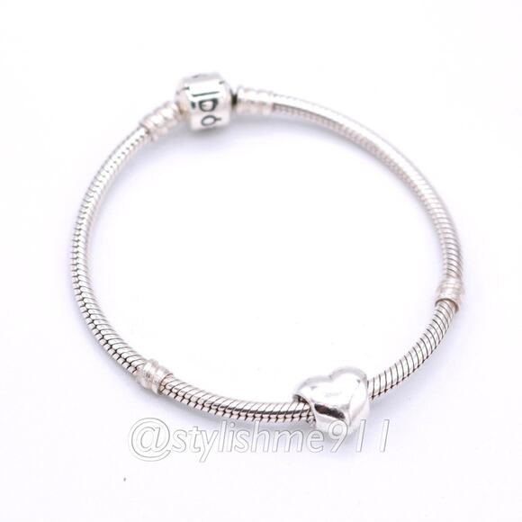 Authentic Pandora Large Smooth Heart Charm - 790137 - Picture 6 of 11